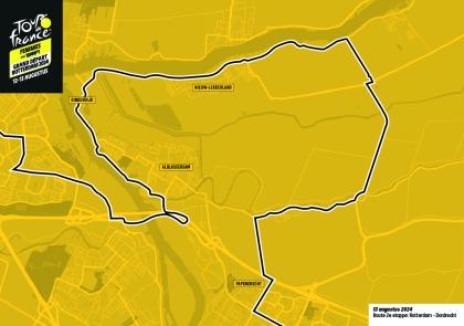 Illustratieve weergave van Tour de France Femmes route 2 door Molenlanden